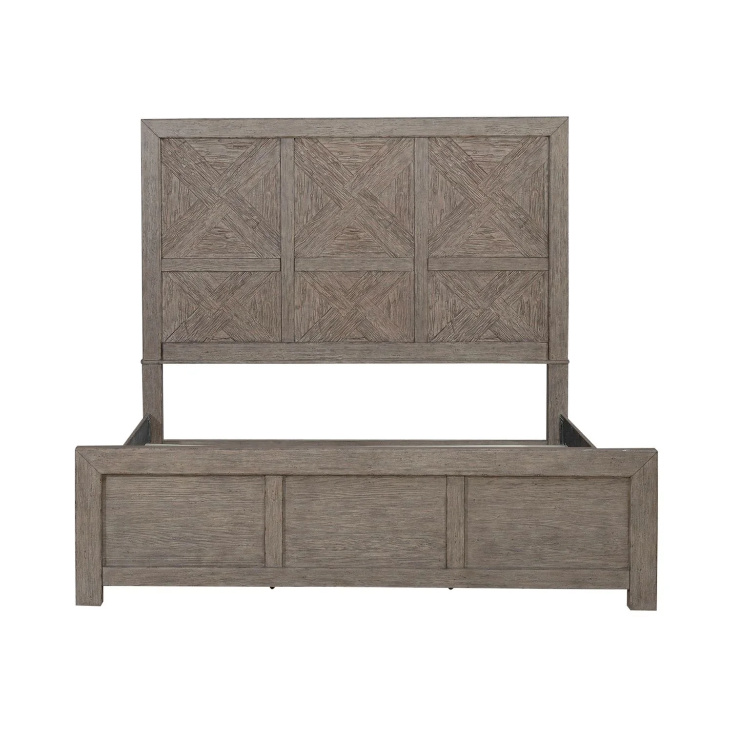 Skyview Lodge - King Panel Bed - Cobblestone - Image 2