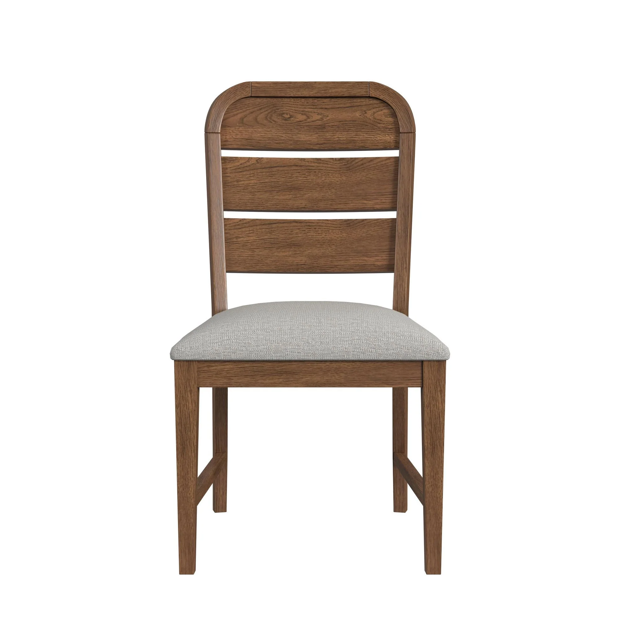 Glinda - Fabric Dining Side Chair (Set of 2) - Brown / Light Gray - Image 3