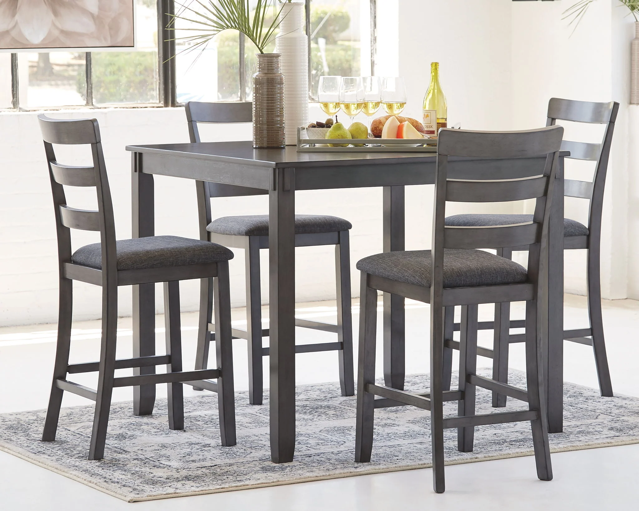 Bridson - Square Counter TBL Set (Set of 5) - Gray - Image 2