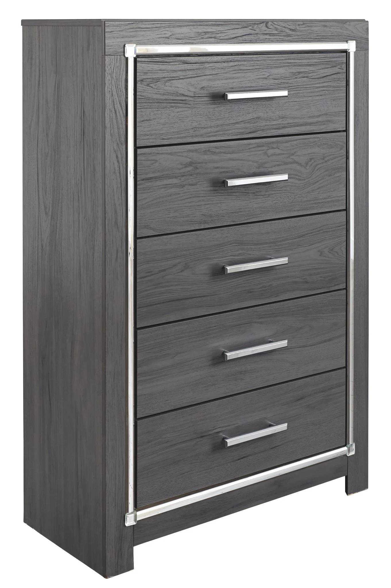 Lodanna - Five Drawer Chest - Gray - Image 1