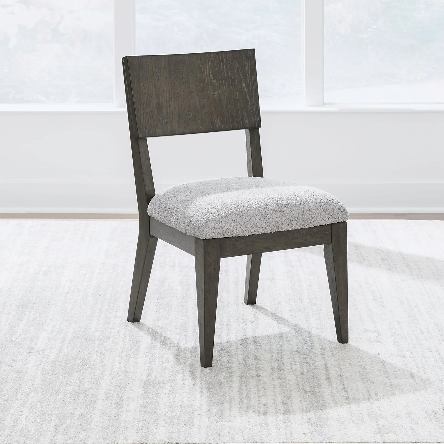 Cascade Falls - Panel Back Side Chair - Satin Espresso - Image 1