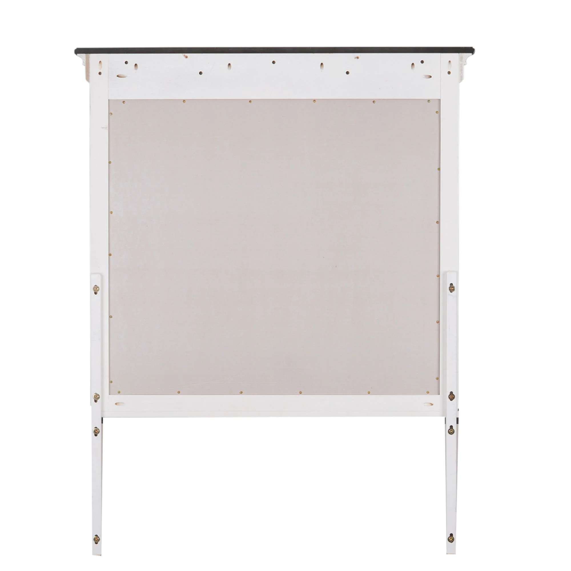 Allyson Park - Crown Mirror - Wirebrushed White / Charcoal - Image 2