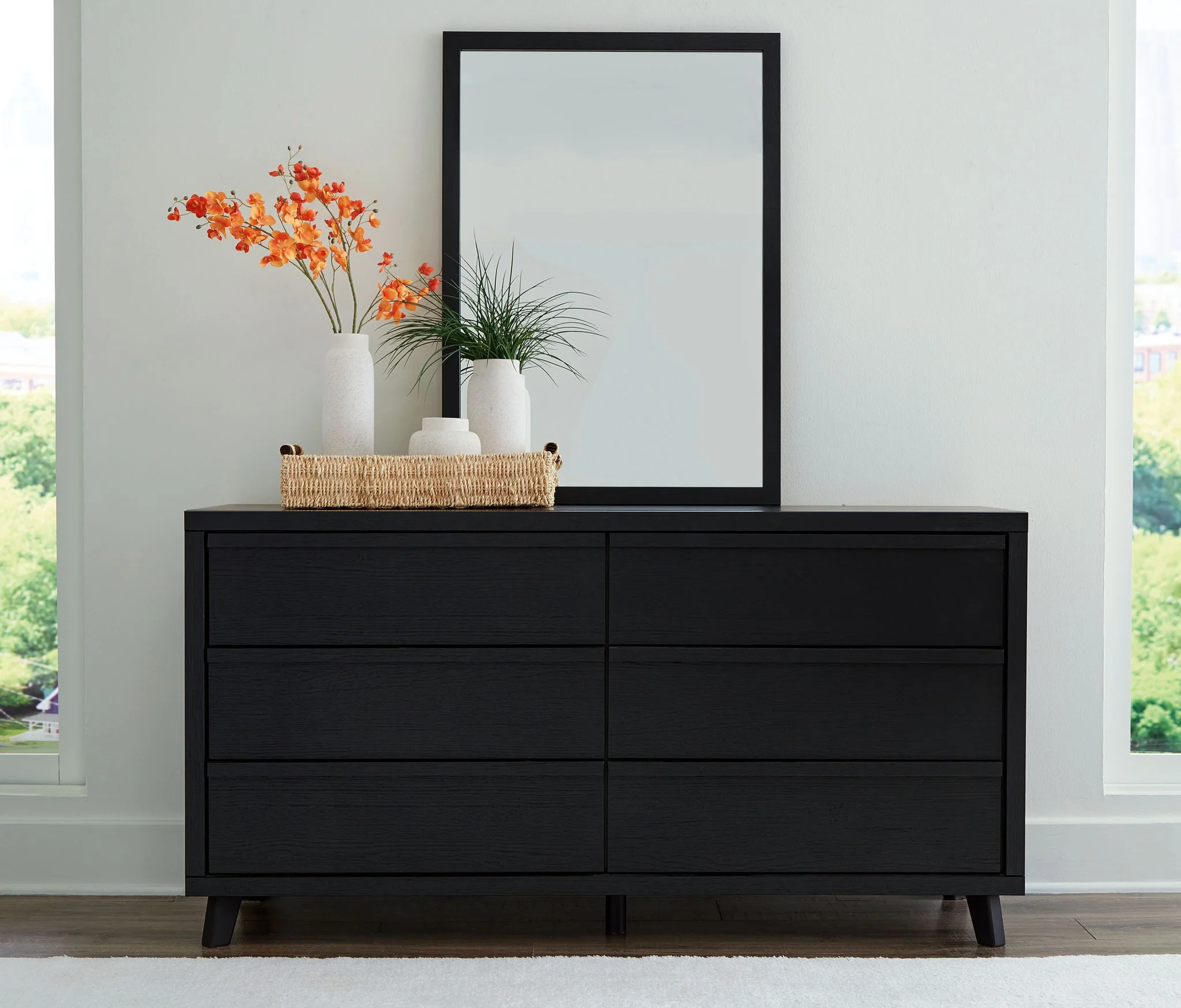 Danziar - Dresser And Mirror - Black - Image 3