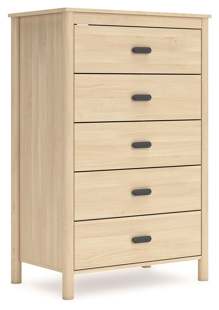 Cabinella - Five Drawer Chest - Tan - Image 1