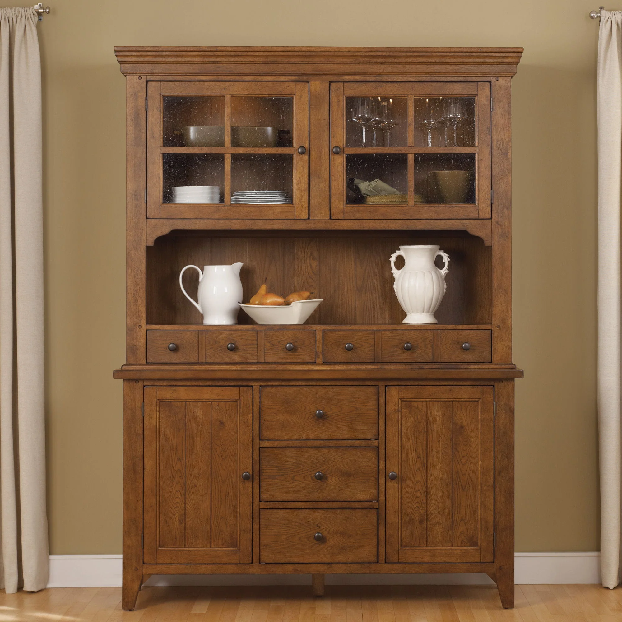 Hearthstone Ridge - Hutch & Buffet - Light Brown - Image 3