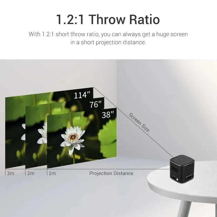 4K Cinema View Portable Smart Mini Projector - Image 2