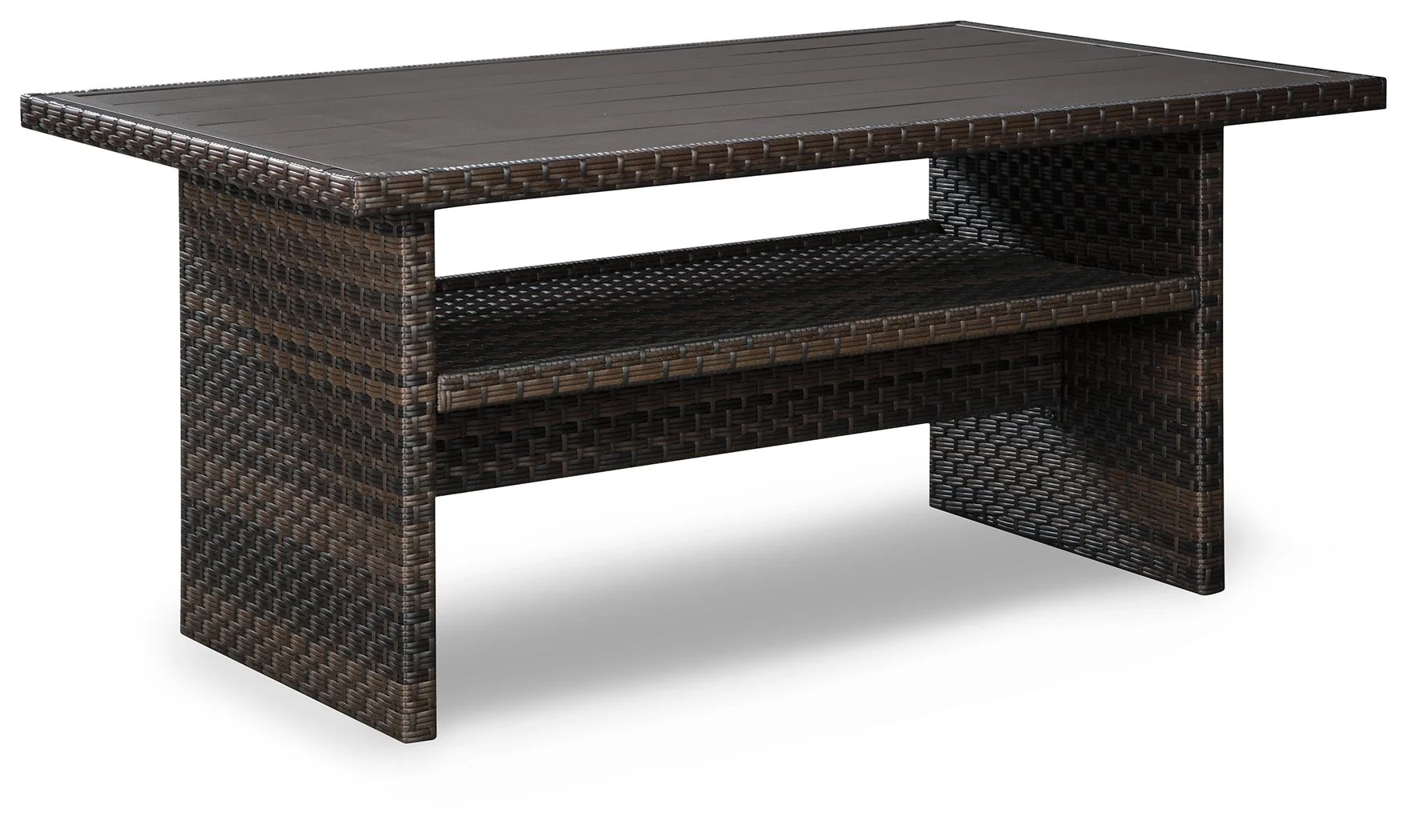 Easy Isle - RECT Multi-Use Table - Dark Brown / Beige - Image 1