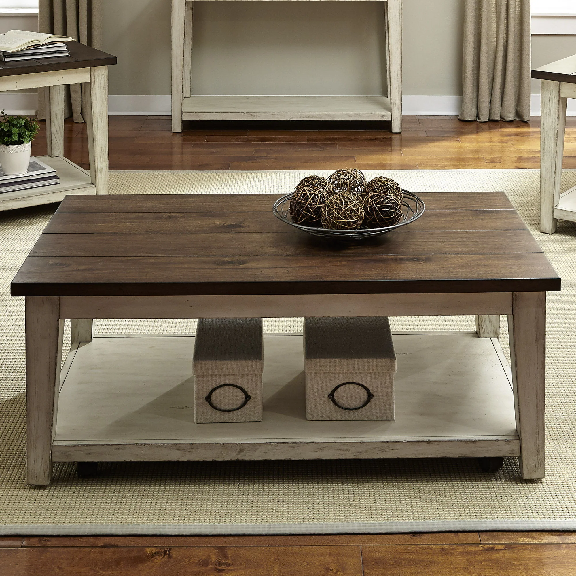 Arden Road - Rectangular Cocktail Table - Satin Cherry - Image 3