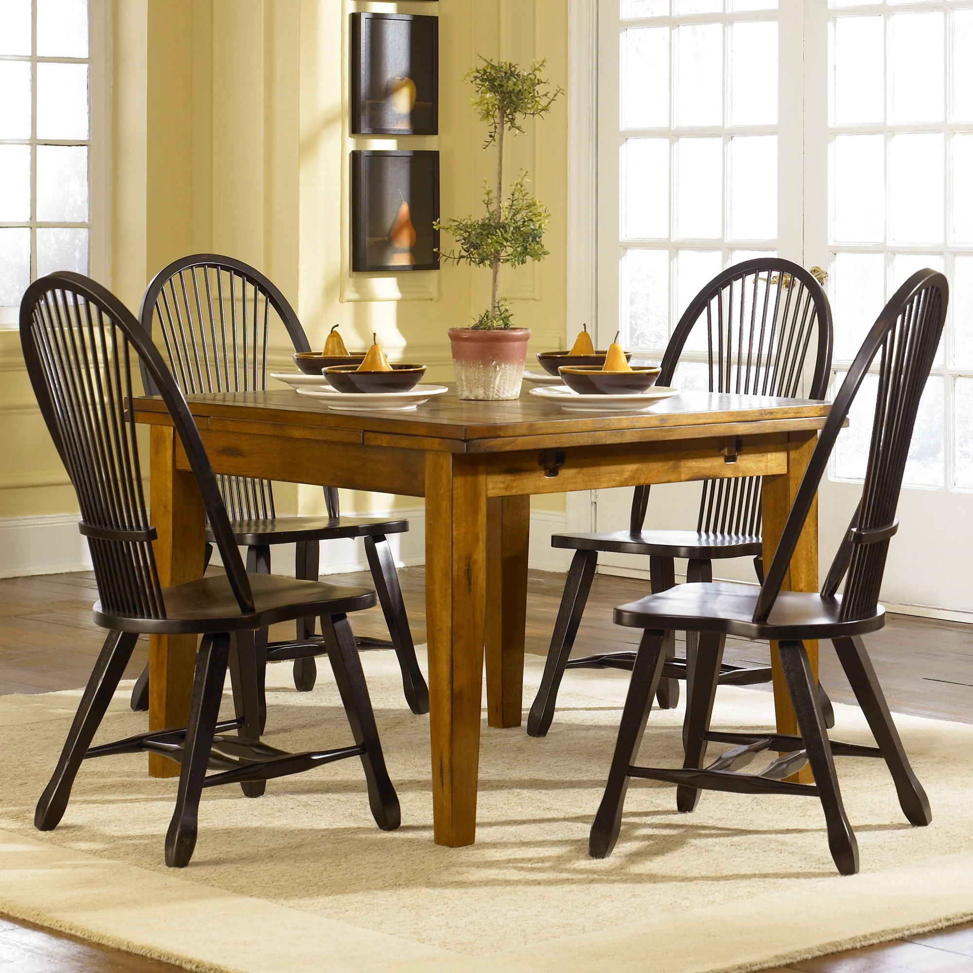 Treasures - Retractable Leg Table - Rustic Oak - Image 1