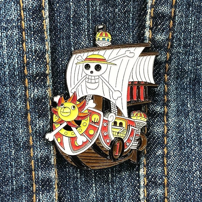 One Piece Thousand Sunny Boat Enamel Pin - Image 3