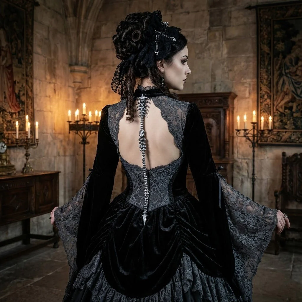 Bionic Gothic Style Spinal Back Jewelry - Image 2