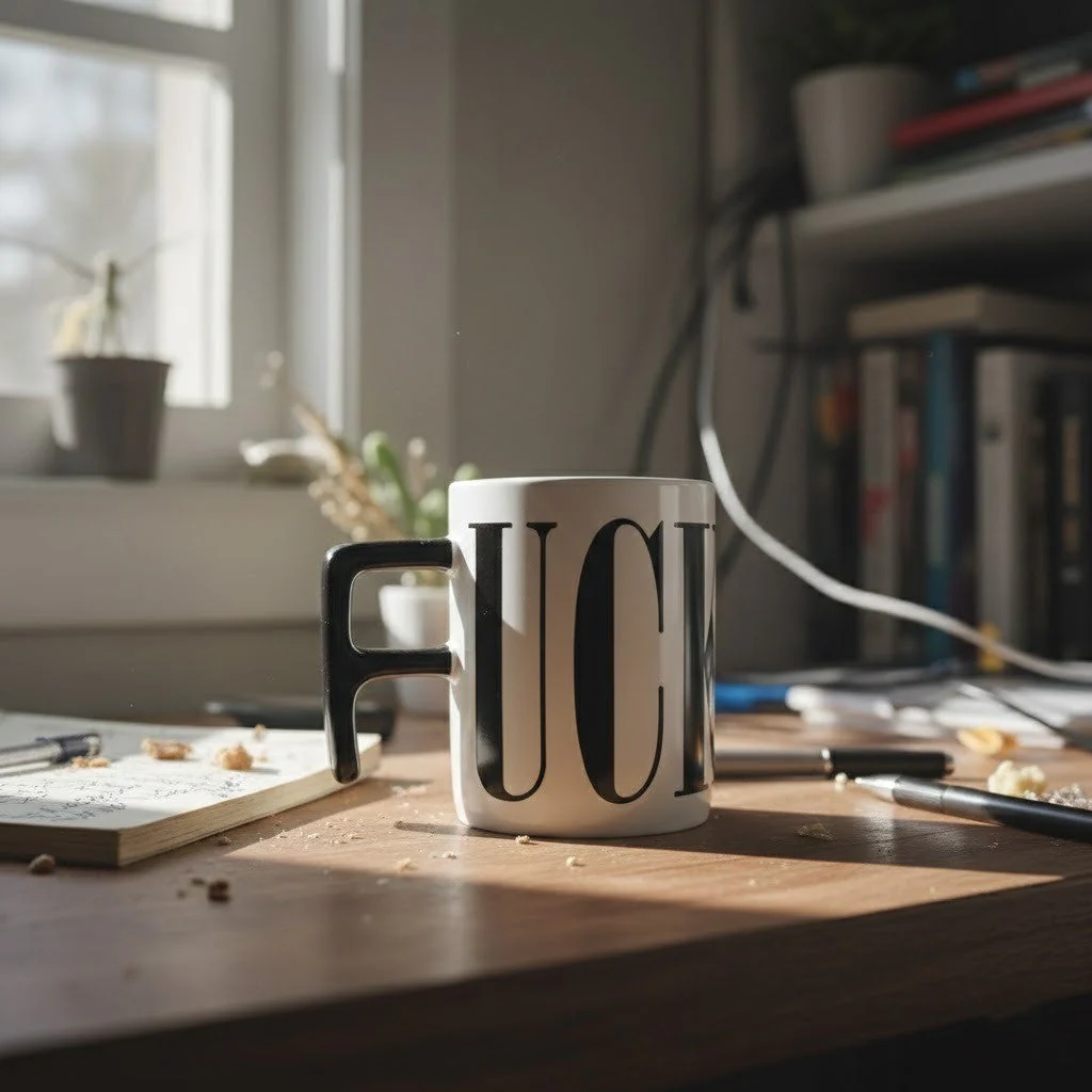 Fuck Zero Filter Ceramic Mug - Image 3