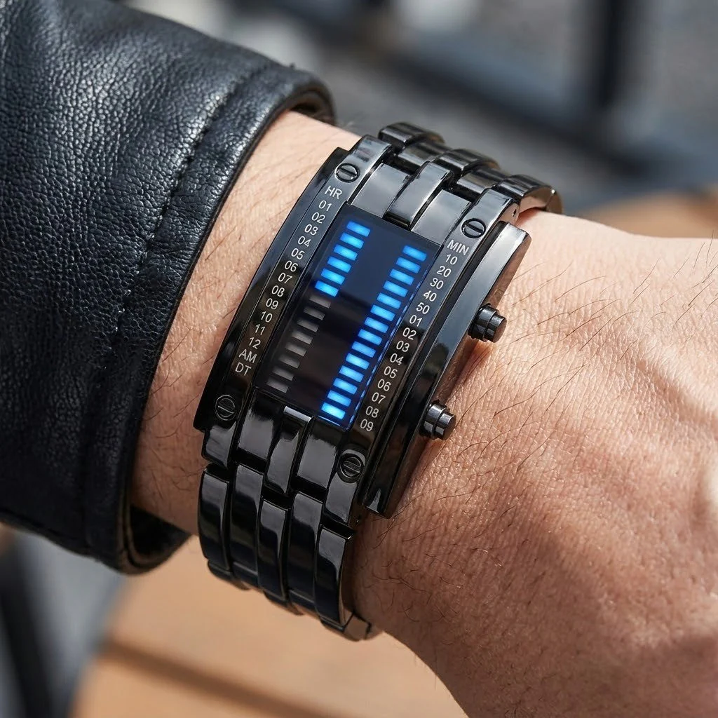 Steel Lava Binary Watch - Image 2