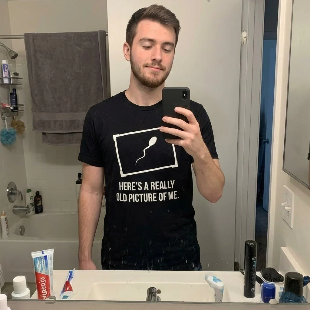 Old Picture Of Me Funny T-Shirt - Image 2