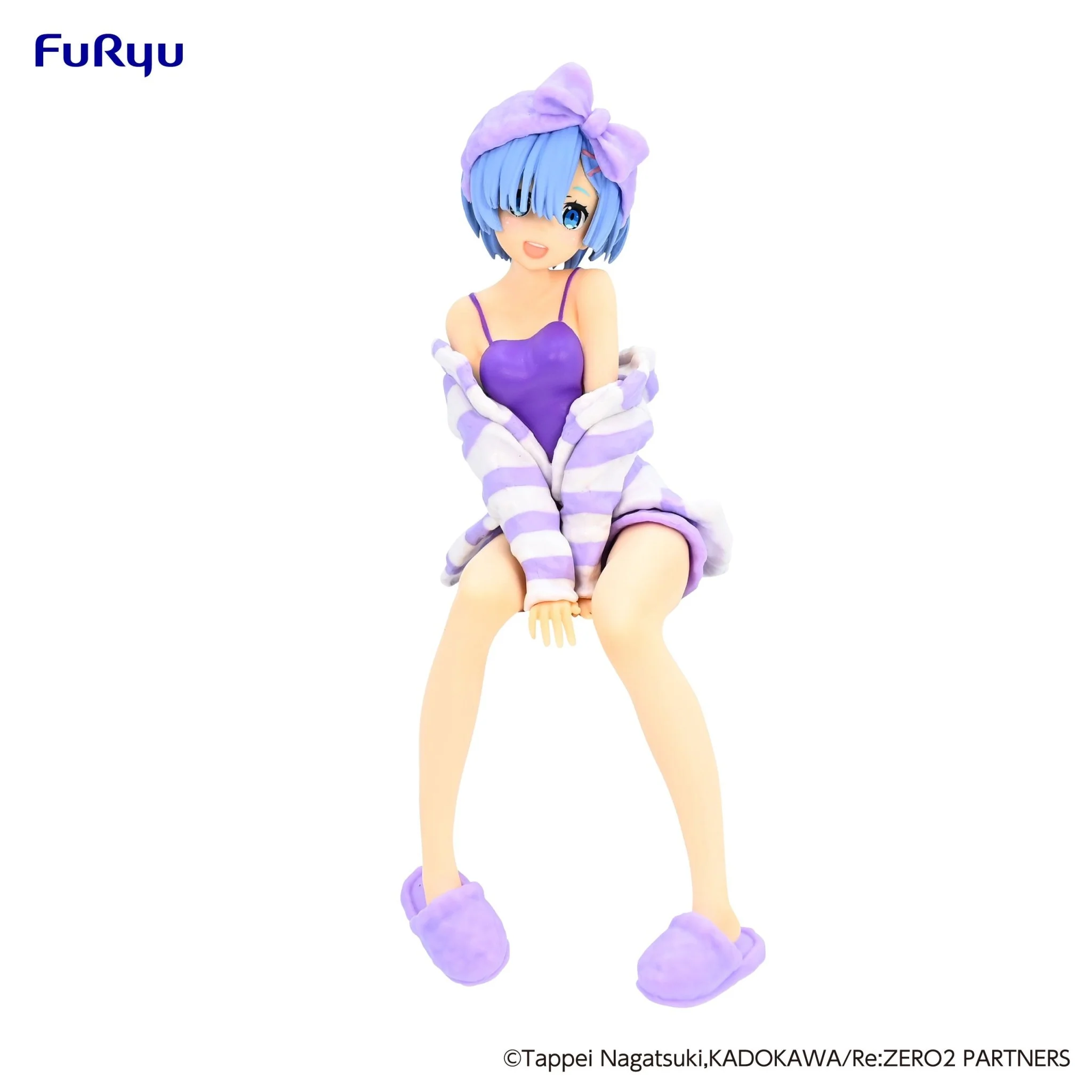 FuRyu Re:Zero Rem Room Wear Purple Color Version Noodle Stopper Figure - Image 1