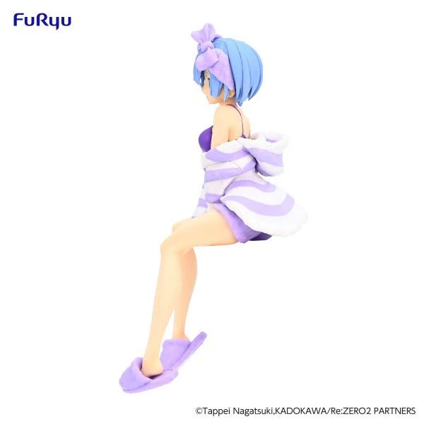 FuRyu Re:Zero Rem Room Wear Purple Color Version Noodle Stopper Figure - Image 3