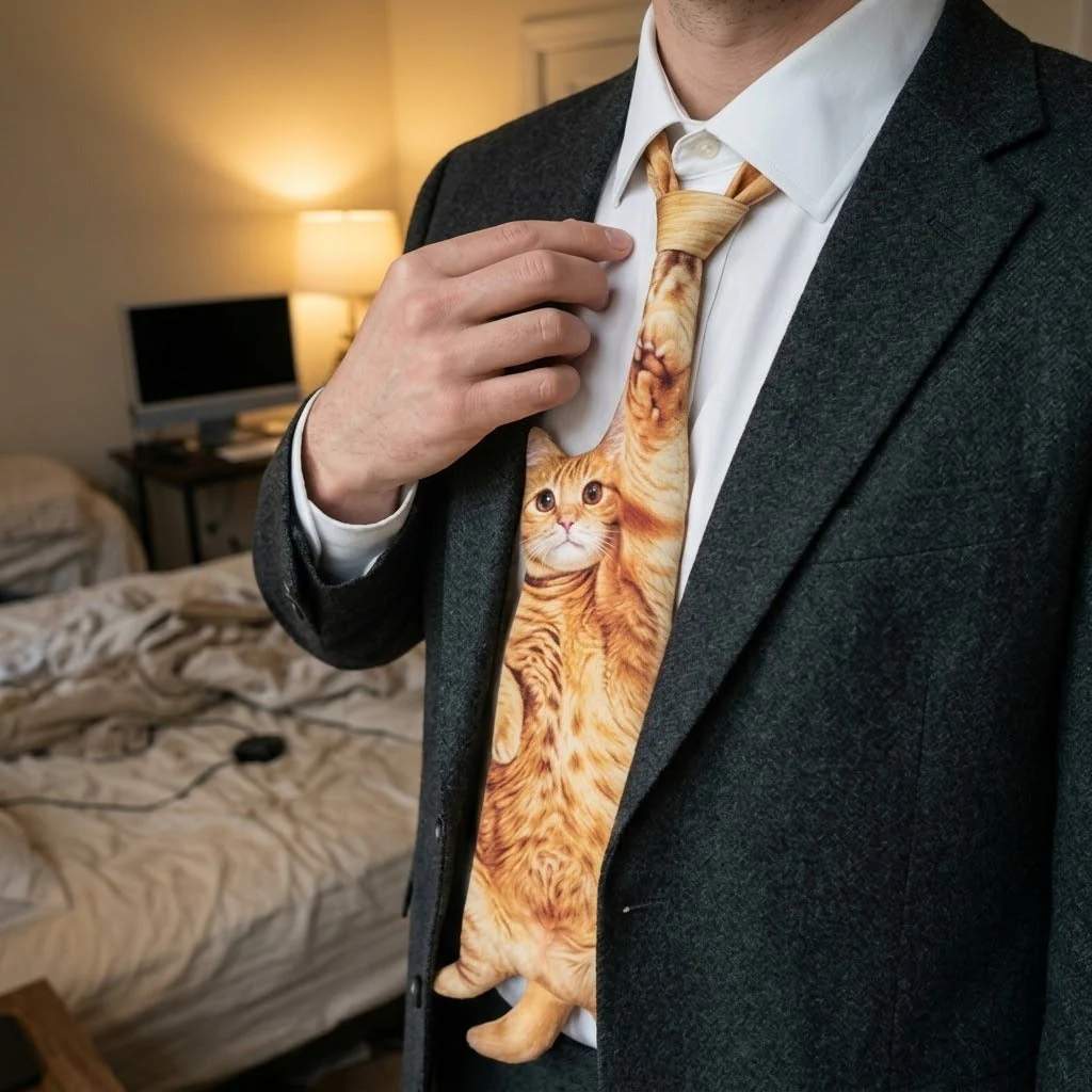 Cat Dress Code Tie - Image 2