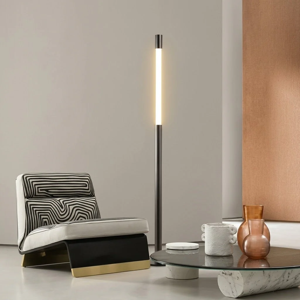Lumi Minimal LED Slide-Open Floor Lamp - Image 2