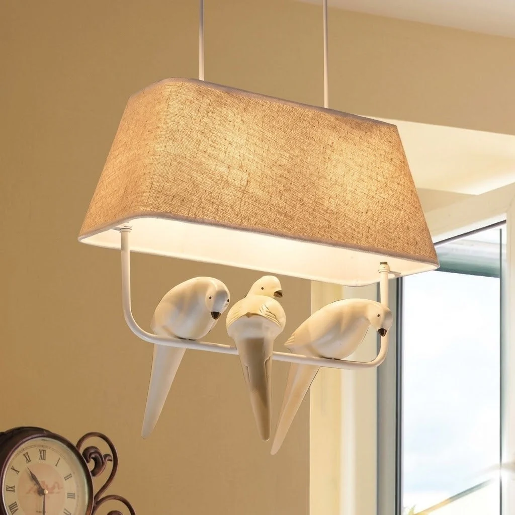 Resin Birds Pendant Retro Lights - Image 1