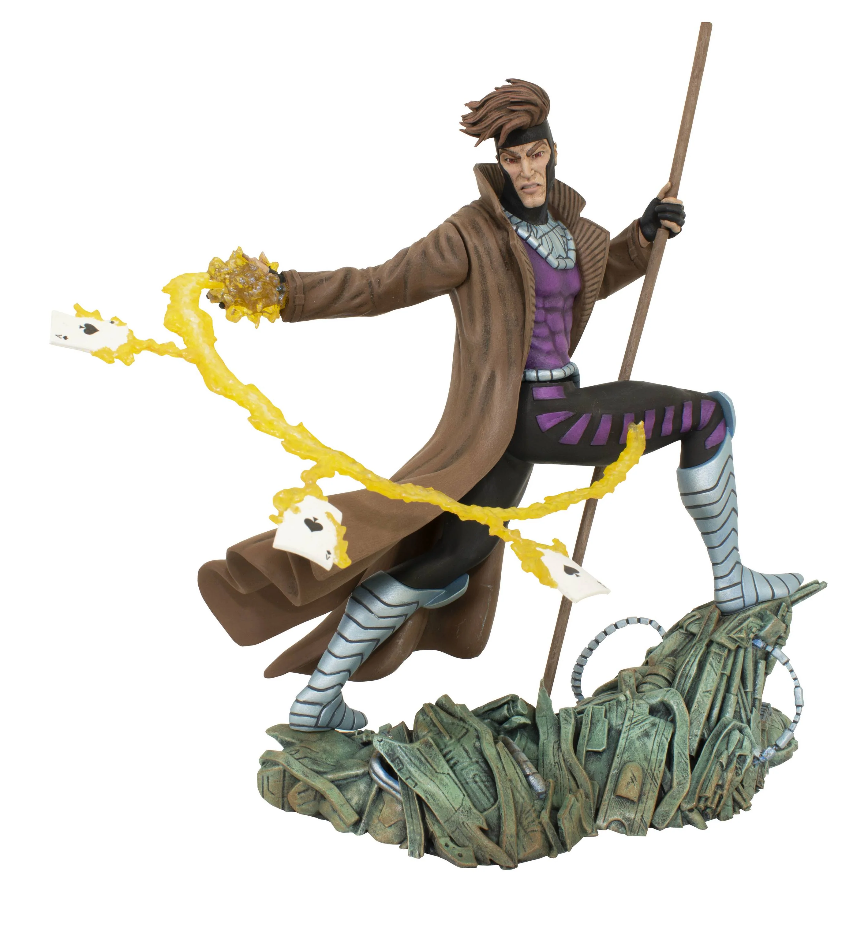 Diamond Select Toys Marvel Gallery Comic Gambit PVC Statue - Image 1