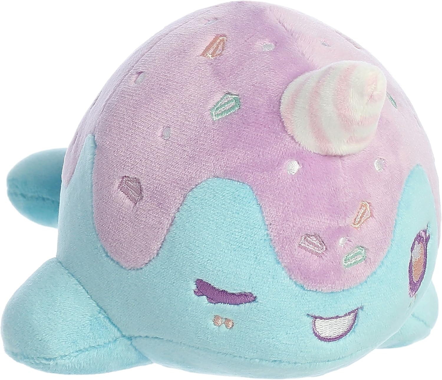 Aurora Enchanting Tasty Peach Birthday Cake Nomwhal Plush 7in - Image 2