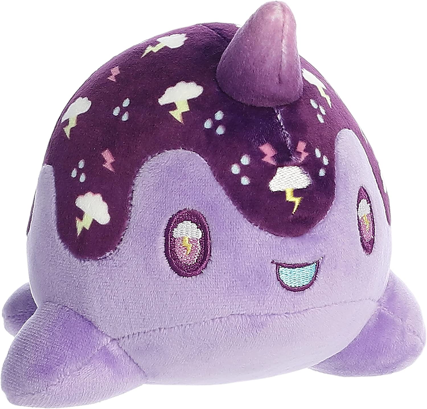 Aurora - Tasty Peach - 7" Thunderstorm Nomwhal Plush - Image 2