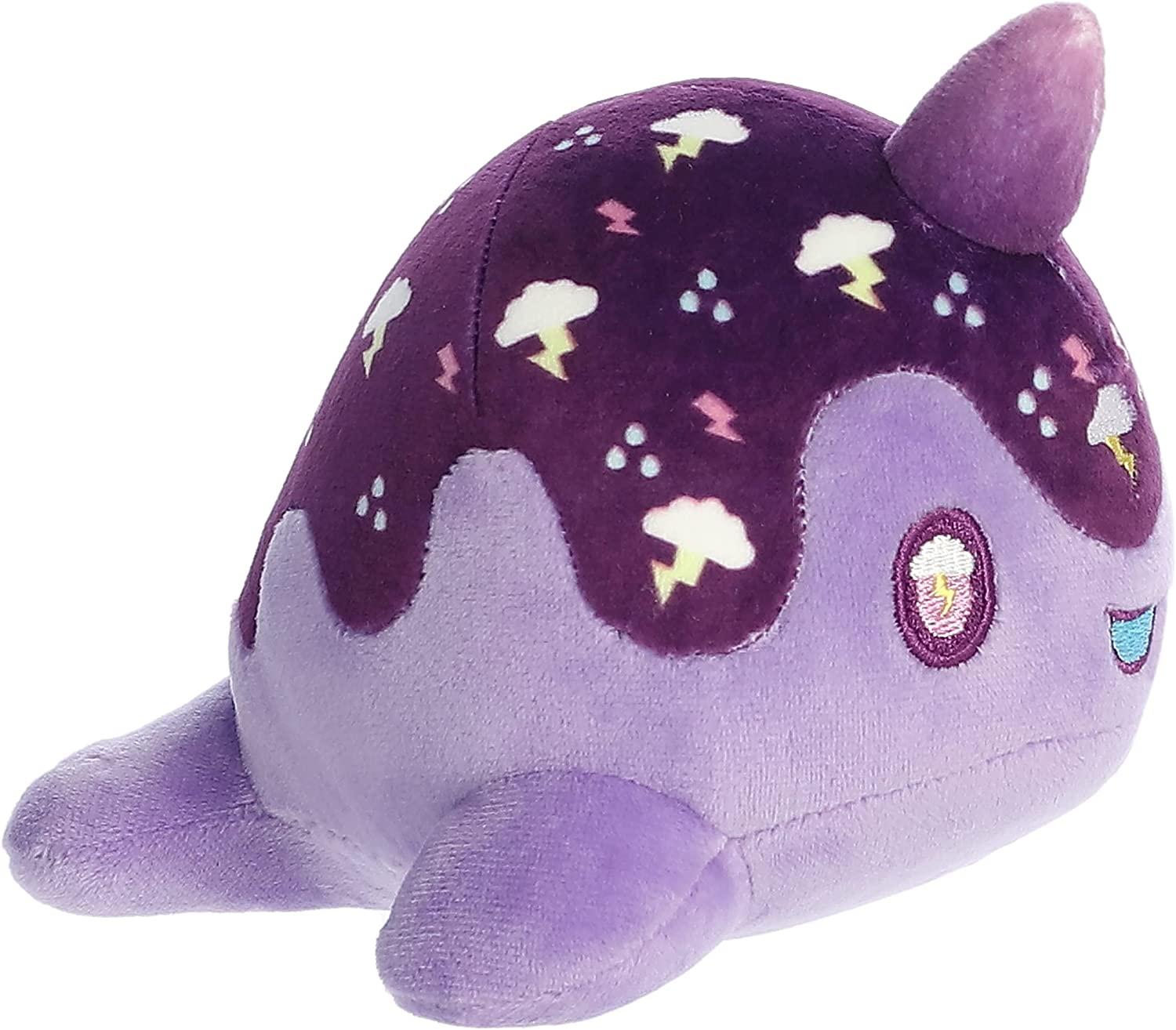 Aurora - Tasty Peach - 7" Thunderstorm Nomwhal Plush - Image 3