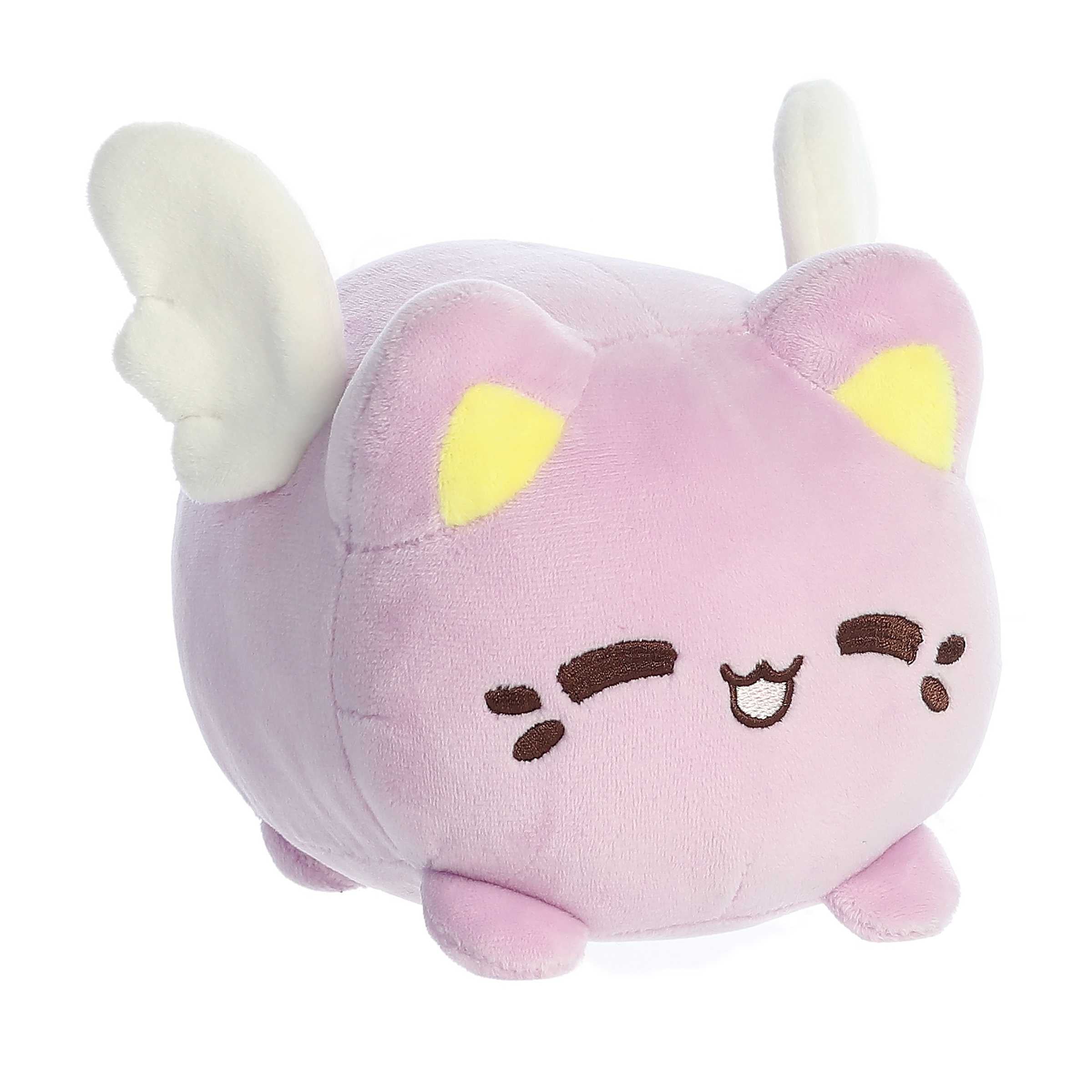 Aurora Enchanting Tasty Peach Lavender Candy Heart Meowchi Plush 7in - Image 2