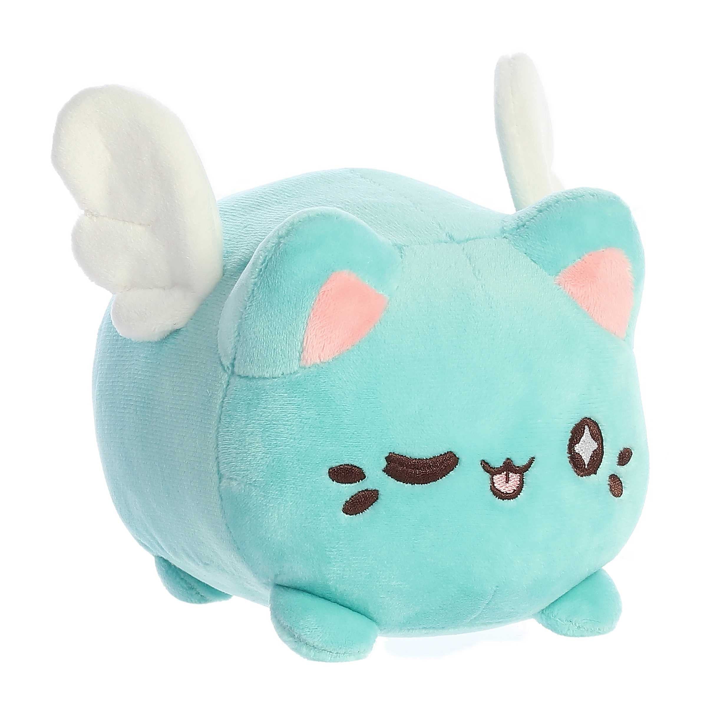 Aurora Enchanting Tasty Peach Mint Candy Heart Meowchi Plush 7in - Image 2