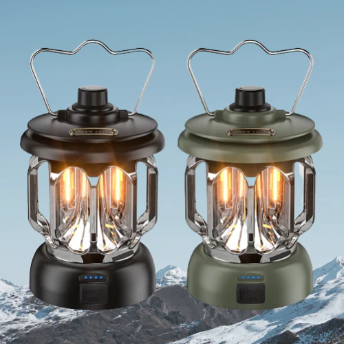 Retro Power Bank Camping LED Lamp - Image 1