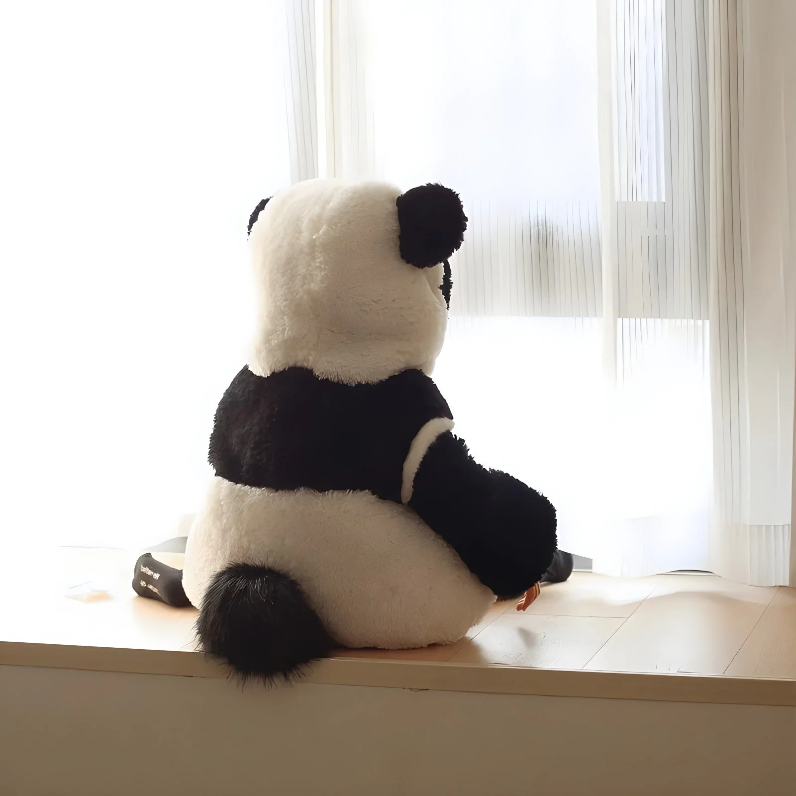 Sweet Panda Plush Kids Hooded Onesie - Image 3