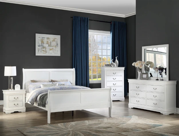 Louis Philip White Bedroom Group - Image 1