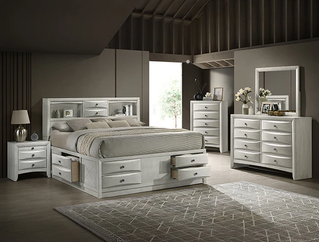 Emily Storage White Bedroom