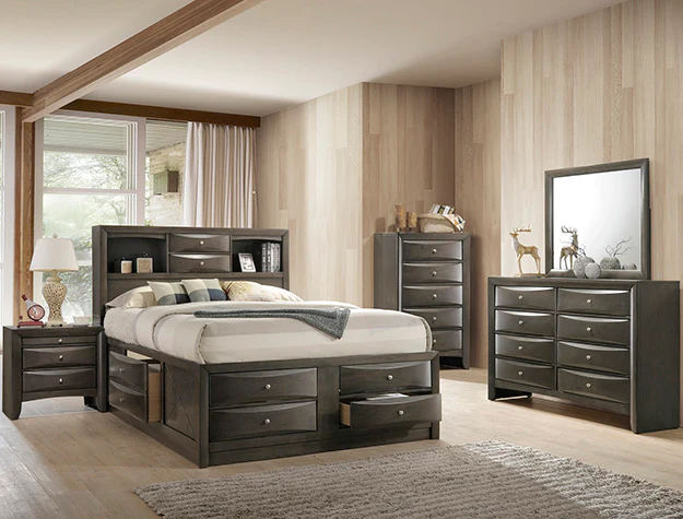 Emily Storage Bedroom Grey