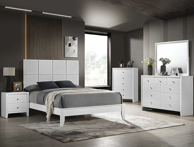 Denker-Evan White Bedroom Group - Image 1