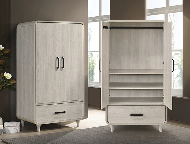 Nyomi Armoire - White - Image 1