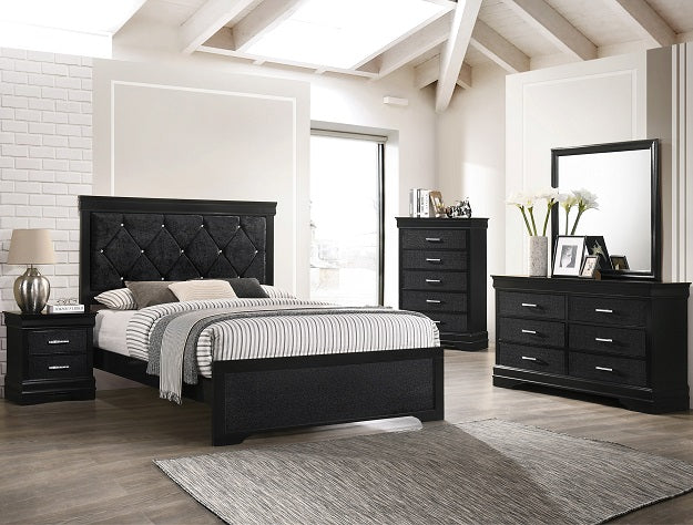 Amalia Black Bedroom Group - Image 1