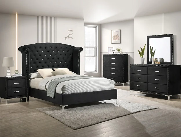 Lucinda Bedroom Group Black - Image 1