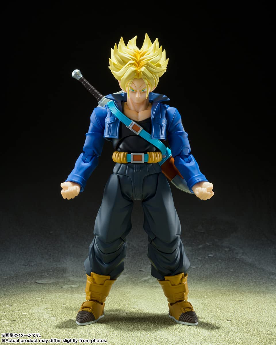 TAMASHII NATIONS - Dragon Ball Z - Super Saiyan Trunks - The Boy from The Future - Bandai Spirits S.H.Figuarts Action Figure - Image 2
