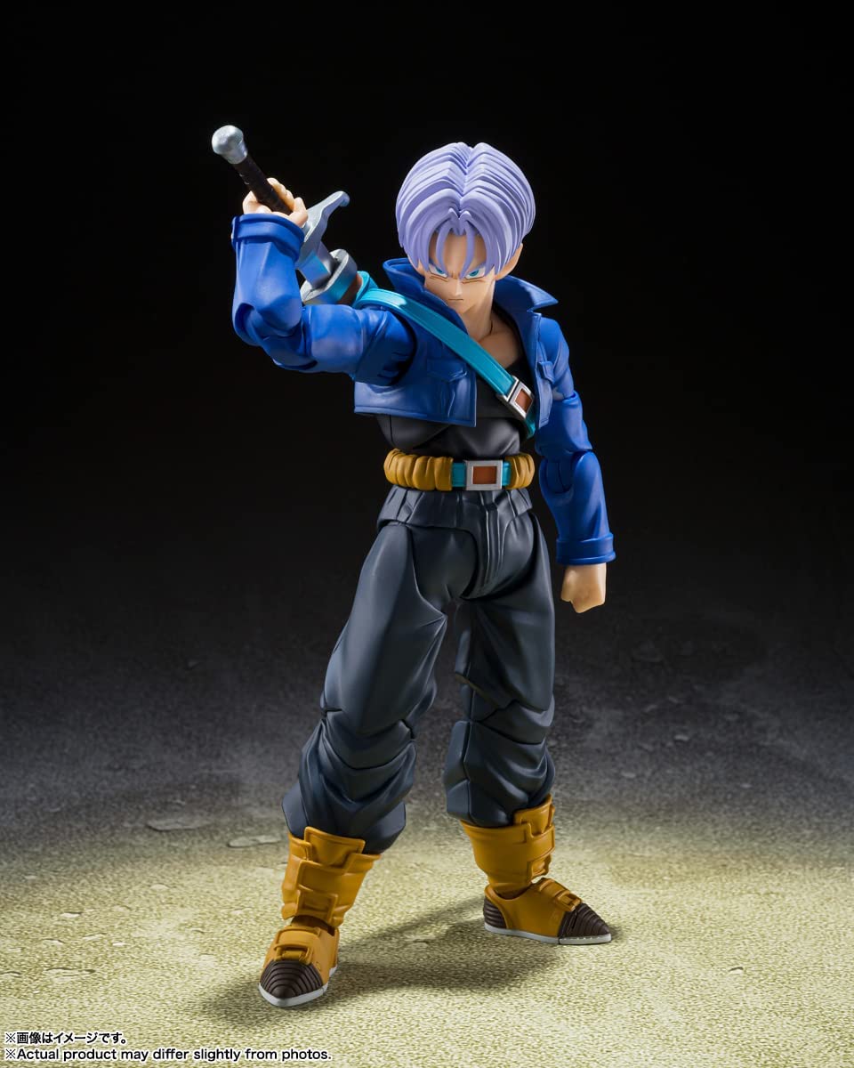 TAMASHII NATIONS - Dragon Ball Z - Super Saiyan Trunks - The Boy from The Future - Bandai Spirits S.H.Figuarts Action Figure - Image 3