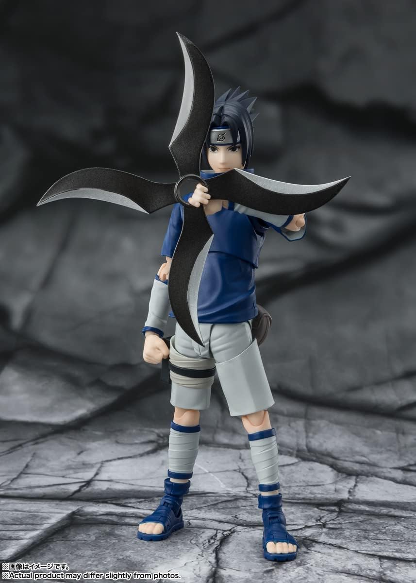 TAMASHII NATIONS Sasuke Uchiha Ninja Prodigy of The Uchiha Clan Bloodline Naruto Bandai Spirits S.H.Figuarts - Image 2
