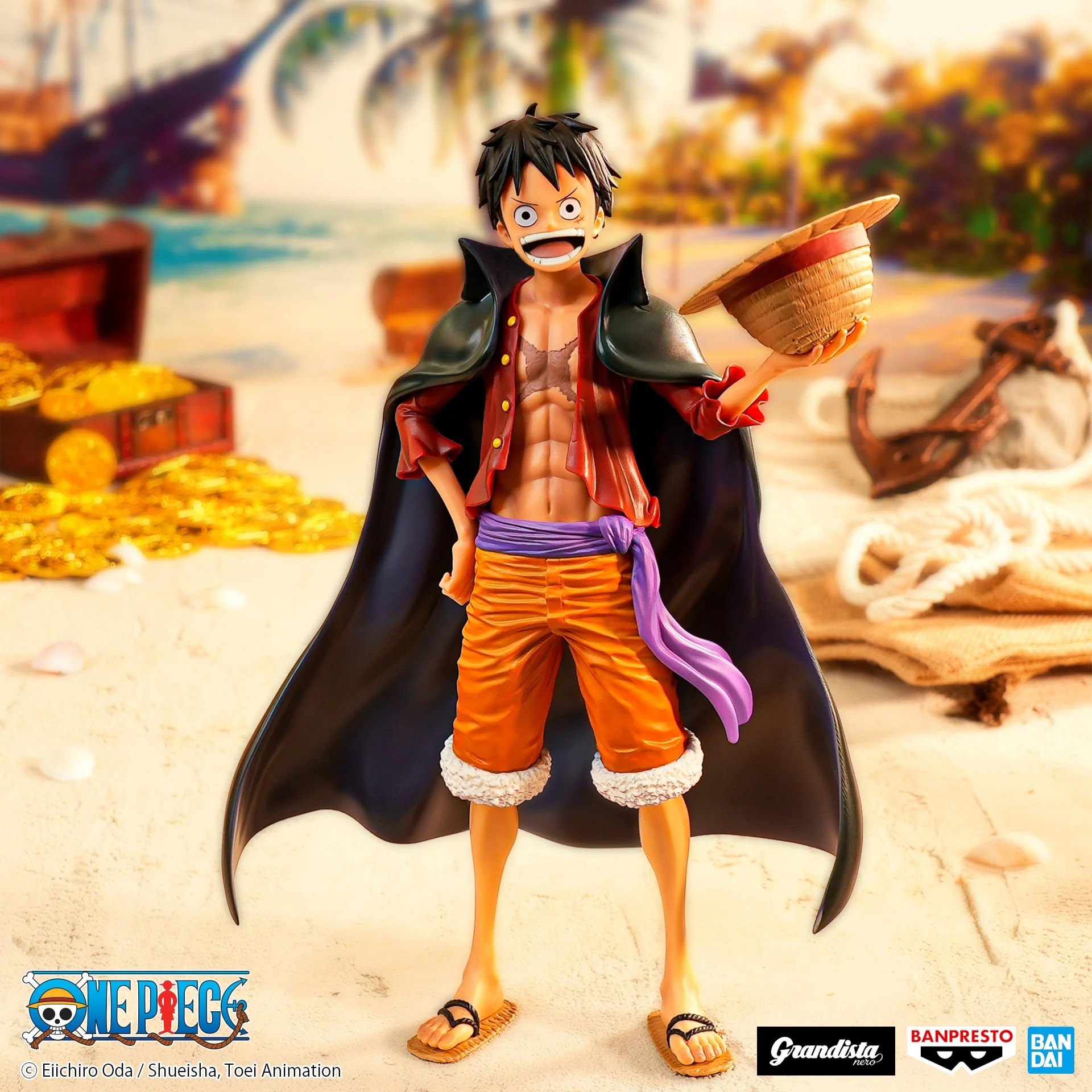 Banpresto - One Piece - Monkey D. Luffy #2 Grandista Nero Figure - Image 2