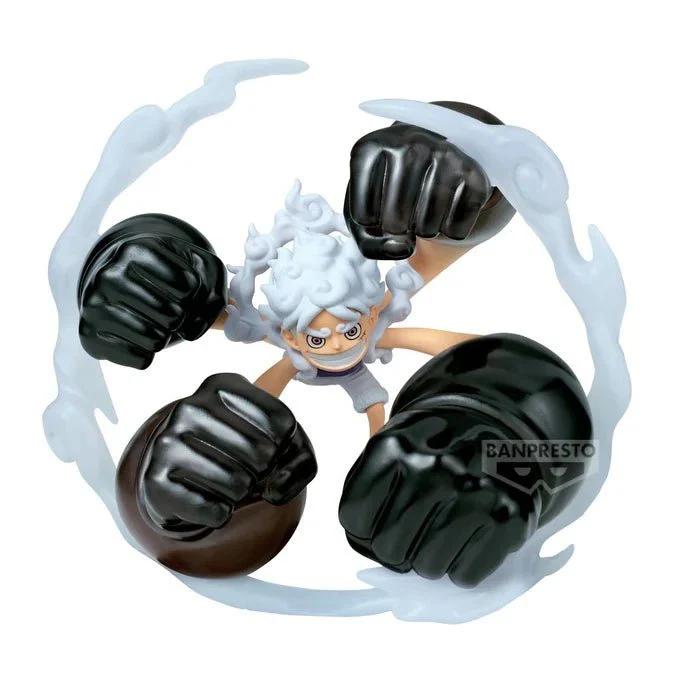 Banpresto - One Piece - Monkey D. Luffy - Gear 5 Gum-Gum Dawn Gatling Ver. - World Collectable Figure Special - Image 1