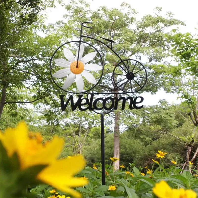 Charming Bicycle Welcome Windmill - Image 3
