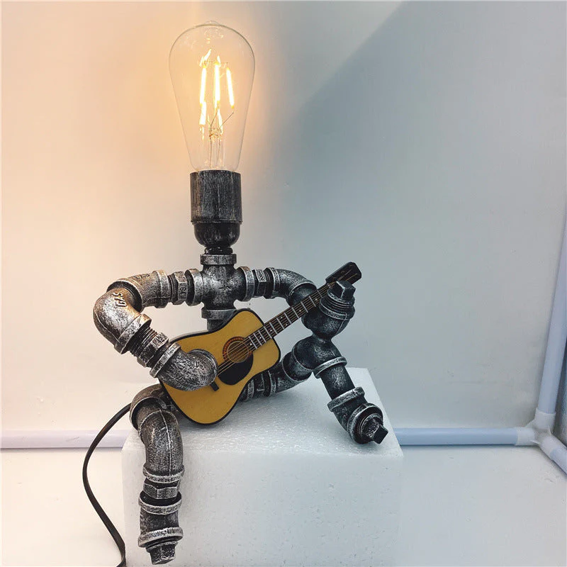 Chill Guitar Player Retro Table Lamp - Image 2