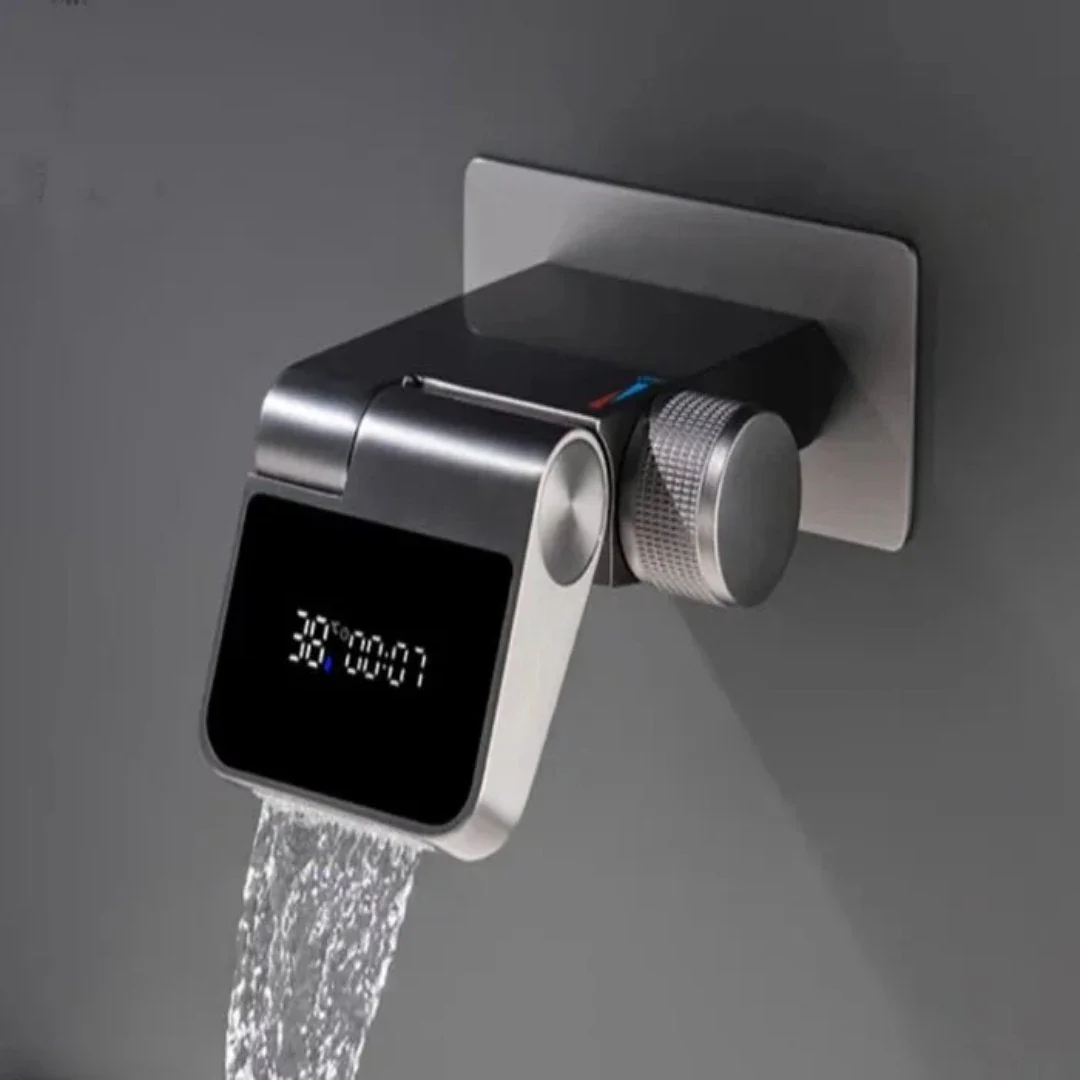 Modern Adjustable Flow Touchless LED Temperature Faucet - Image 1