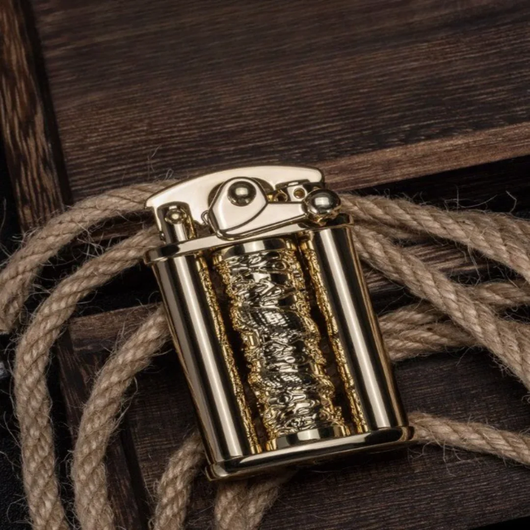 Eco Flame Vintage Brass Kerosene Lighter - Image 2
