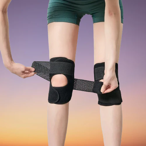 Breathable Adjustable Stabilizing Knee Support Braces - Image 2