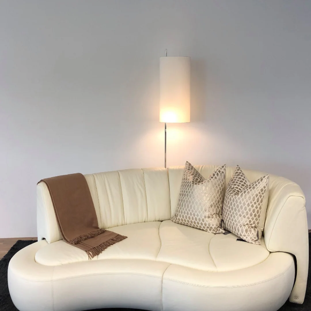 Contemporary Wave Premium Leather Italian Adjustable Sofa - Image 3