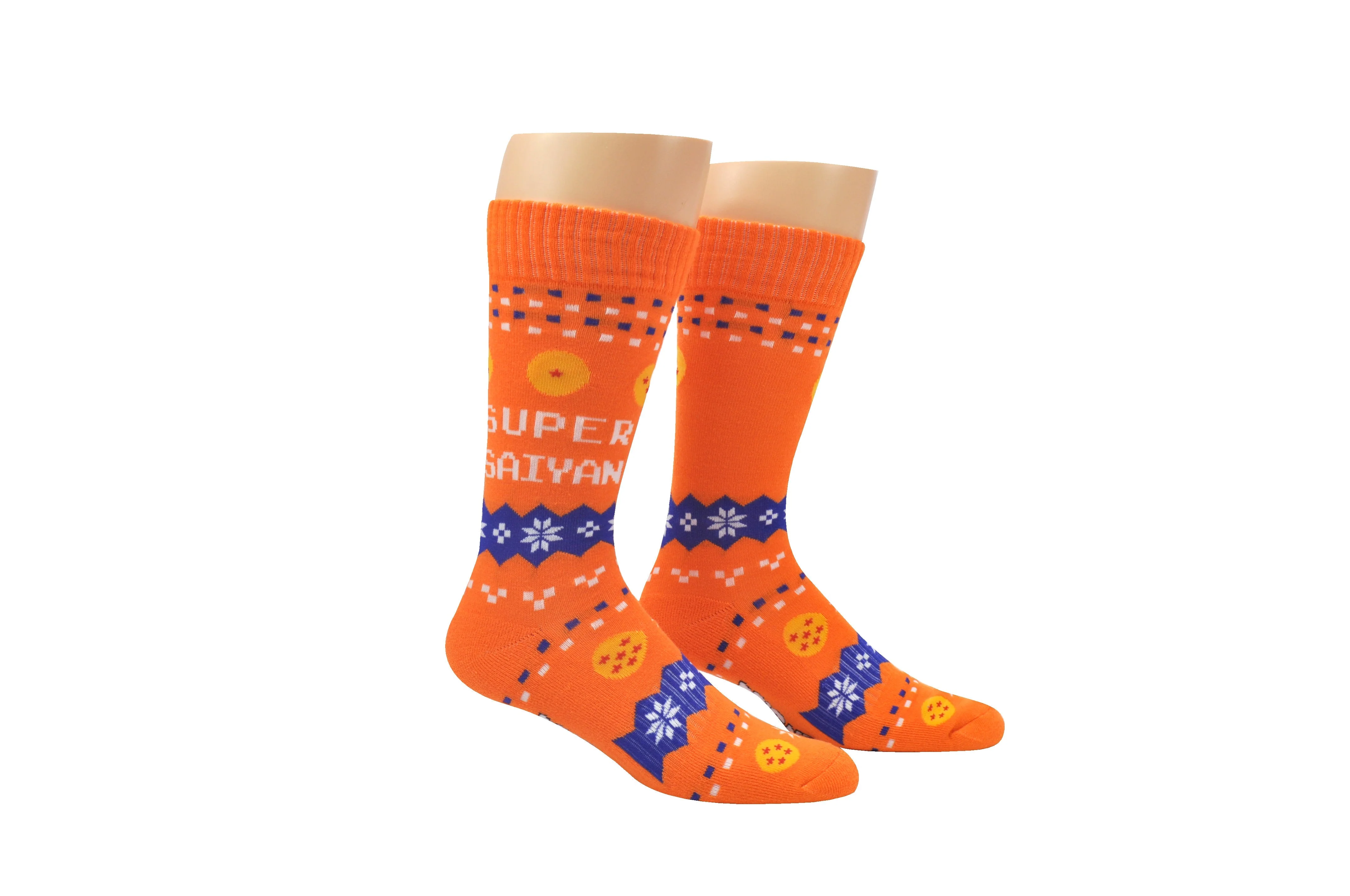 Dragon Ball Z Holiday Anime Athletic Crew Socks - Image 1